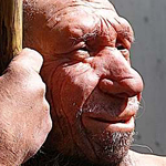 Image section of a Neanderthal Man