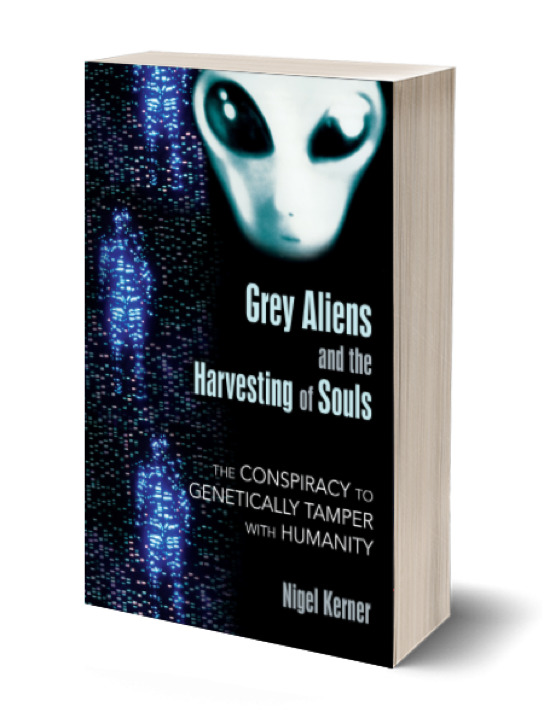 Packshot of the book 'Grey Aliens and the Harvesting of Souls'